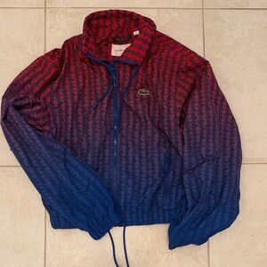 Lacoste Gradient Red and Blue Windbreaker